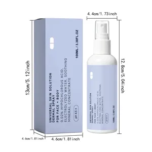Spray réparateur de peau universel à l'acide hypochloreux doux pour le visage et le corps.
