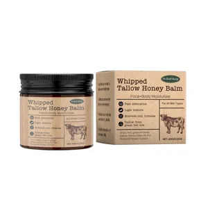 WOODSLEEP Whipped Tallow Honey Balm 60G Face and Body Moisturizer Grass Fed Skincare Cream