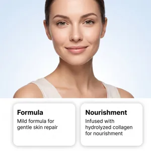 Crème visage douce à texture légère pour une réparation délicate et une nutrition intense.
