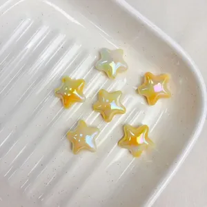 AB color five-pointed star gradient loose beads DIY bracelet necklace jewelry making accessories