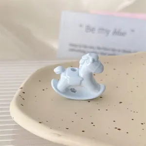 Cute rocking horse acrylic loose beads for DIY jewelry making, phone chains and keychains.