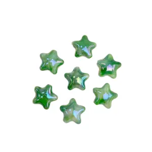 AB color gradient pentagram loose beads for DIY jewelry making, bracelets, earrings, and crafts.