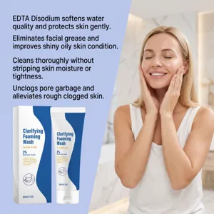 Clarifying foaming facial cleanser with salicylic acid for gentle skin cleaning and oil control.