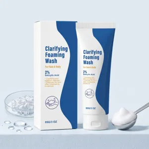 Clarifying Foaming Wash With Salicylic Acid Gentle Daily Facial And Body Cleansing Skincare Hydrating Cleanser