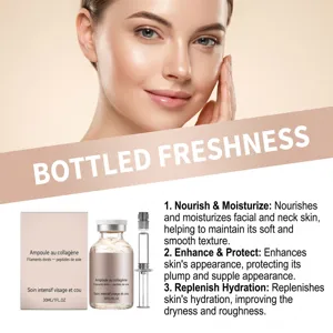 Detailansicht der 30ml Ampullen Gesichtsessenz mit feuchtigkeitsspendender und pflegender Formel.