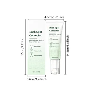 Facial dark spot corrector cream 50g with niacinamide and alpha-arbutin for glowing skin.