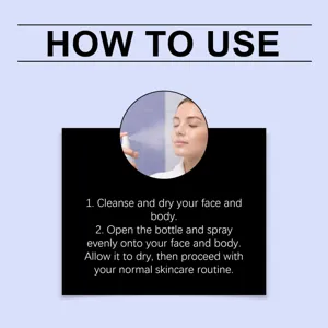 Spray pour le visage hydratant pour les soins quotidiens, brume douce visage et corps.