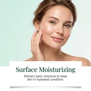 Facial skincare essence detail showing smooth skin hydration and daily moisturizing care effect.