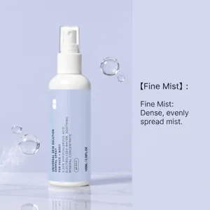 Spray de soin visage et corps doux avec design de brume fine, hydratant pour un usage quotidien.
