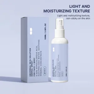 Spray de soin visage et corps doux avec format portable de 100ml pour hydrater et apaiser.