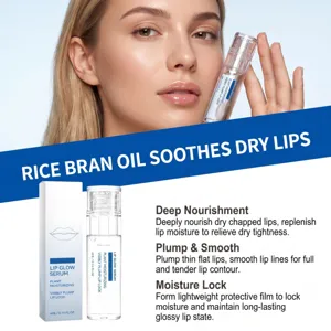 Sérum Lèvres Éclat Hydratant Soin Végétal Lèvres Sèches Base Maquillage Quotidien 4ml