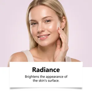 Brightening gel essence detail showing refreshing texture and radiant skin hydration views.