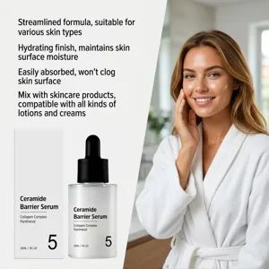 Gesichts-Reparatur-Serum mit Ceramiden und Panthenol für intensive Feuchtigkeit und Pflege.