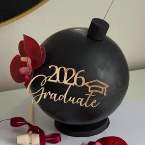 2026 abitur torte topper schwarze bombe schale kuchen deko party zubehör abschlussgeschenk