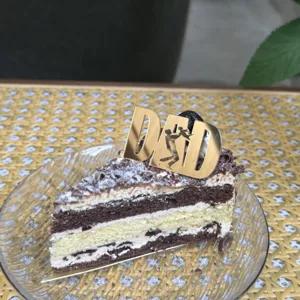 Gold DAD acrylic cake topper Father's Day party dessert decoration insert baking decor.