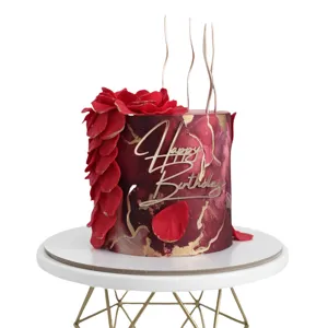 Topper Pastel Acrilico Happy Birthday Estilo Ins Decoracion de Pastel para Fiesta Cumpleanos