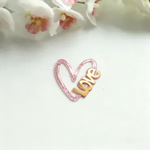 Valentinstag Acryl Tortenaufsatz Herz Liebe Design Detailansicht fur Backen Dekoration