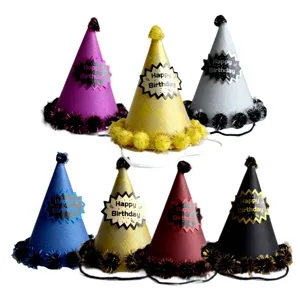 Glitzernde Geburtstag Party Cone Hute fur Kinder Erwachsene bunte Feierliche Hutchen