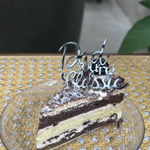 Father's Day cake topper metal Dad you are classic cake insert decoration party supply