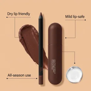 Kit crayon à lèvres et brillant hydratant chocolat pour maquillage longue durée