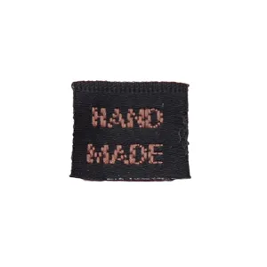DIY Hand Made Woven Labels Black Cloth Patches For Sewing Garment Shoes Bags Accessories Craft Supplies