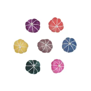 Breloque Citrouille en Tissu Accessoires DIY Faits Main Petit Coussin d'Épingles Anneau de Citrouille pour Décoration de Maison