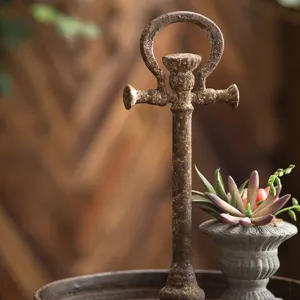 Vintage industriële ijzeren plantenstandaard voor buiten tuin vetplanten display rek