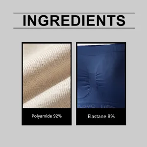 Detail view showing fabric composition and texture of the seamless strapless sports bra.