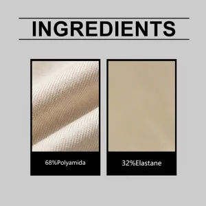 Detailed view of the soft and breathable fabric composition, showing material texture.