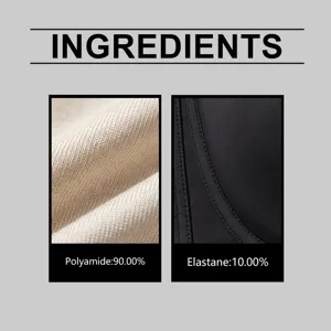 Fabric detail close-up showing 90% polyamide and 10% elastane composition for the push-up bra.