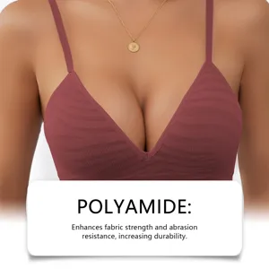 Soutien-gorge bonnet fixe motif zèbre col V profond, soutien doux confort, respirant.