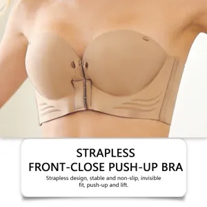 Reggiseno a fascia senza spalline dettaglio con coppe 3D e vestibilità invisibile.
