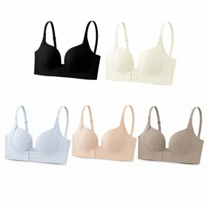 Reggiseno Push Up Senza Cuciture Comodo Chiusura Anteriore Multicolore Donna