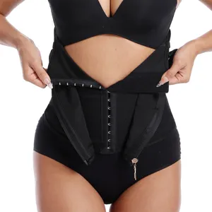Women Waist Trainer Neoprene Sweat Slimming Belt Zipper Shapewear Body Shaper Fitness Workout Waist Cincher