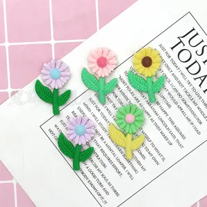 Cabochons tournesol en résine couleur bonbon mignon bricolage coque téléphone déco.