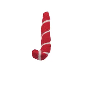 Wool felt Christmas candy cane DIY accessory red white festive tree decoration craft supply