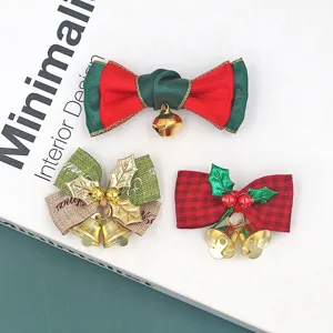 Kerststrik decoratie met bellen, 5cm feestelijke boom hangende ornament, vakantie accessoire.