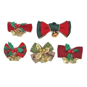 Kerststrik decoratie kleine belletjes kerstboom krans strikken rood groen knutselartikelen