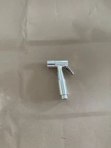 Replacement bidet spray nozzle for bathroom toilet, chrome plated handheld shower head.