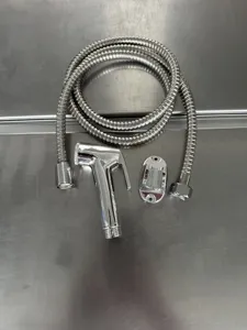 Set doccetta bidet in acciaio inox flessibile WC accessorio bagno spruzzatore