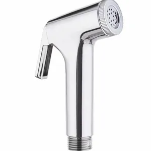 Doccetta bidet cromata per WC e bagno, pistola nebulizzatrice ad alta pressione per pulizia.