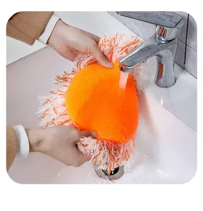 Replacement chenille mop head for cleaning walls and ceilings, soft and absorbent microfiber.
