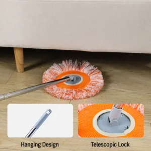 Sunflower rotating mop with telescopic handle for home floor and ceiling cleaning efficient.
