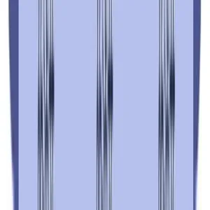 Duschkopf Wasserstrom Detail Nahaufnahme blau gestreiftes Muster Textur Badezimmer Zubehör