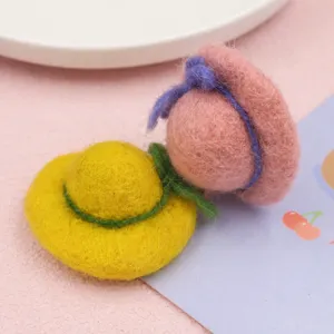 Mini cappello a cilindro in feltro, grazioso berretto decorativo per lavori artigianali.
