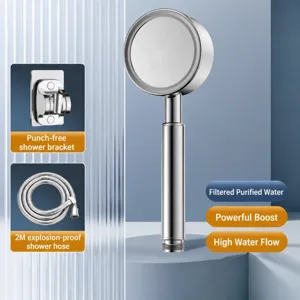 Set Doccetta Doccia in Acciaio Inossidabile con Tubo Flessibile da 2M e Staffa