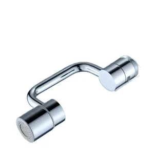 Universal faucet extender mechanical arm rotating C-shaped kitchen tap aerator anti-splash