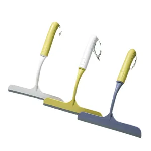 Mini silicone window squeegee for bathroom countertop and glass cleaning tool portable.