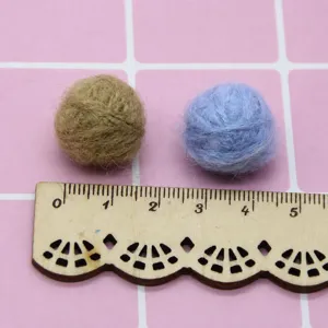 Mohair winding ball DIY earrings accessory candy color handmade home decoration craft supplies