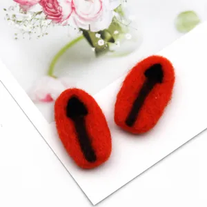 Accessori ovali in feltro di lana fai da te artigianale decorativo per capelli bambini